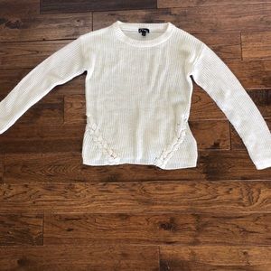 Girl’s Cream Knit Sweater
